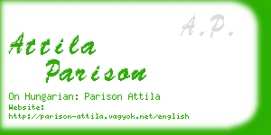 attila parison business card